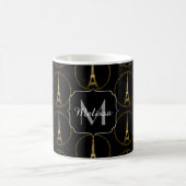 Mug Tour Eiffel parties scintillant or scintillant mot (Centre)