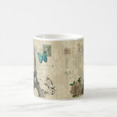 Mug Tour Eiffel rose de Paris de papillon beige de (Centre)