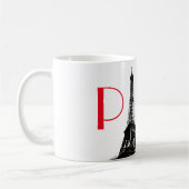 Mug Tour Eiffel Rouge Noir & Blanc Paris Travel (Gauche)