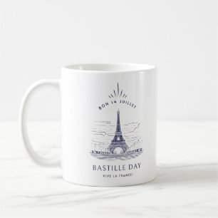 Mug Tour Eiffel vintage 14 juillet