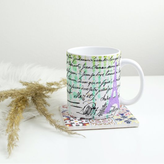 Mug Tour Eiffel violet