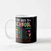 Mug Tour Rétro Drôle Retour à l'école Prof Lightning (Gauche)
