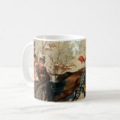 Mug Tour vintage de Sleigh de Noël (Devant gauche)