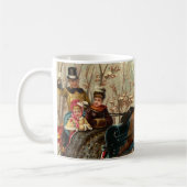 Mug Tour vintage de Sleigh de Noël (Gauche)