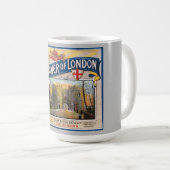 Mug TOUR vintage LONDRES 1920 BROCHURE ART (Devant droit)