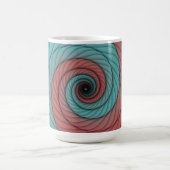 Mug Tourbillon Cramoisi et Turquoise (Centre)