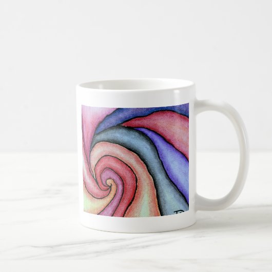 Mug Tourbillon d'aquarelle (Droite)