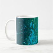 Mug Tourbillon de menthe Art abstrait à éclaboussures (Gauche)