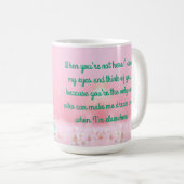 Mug Tourbillon de Noël pastel (Devant droit)