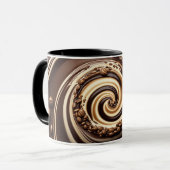 Mug tourbillon design chocolat, café et crème (Devant gauche)