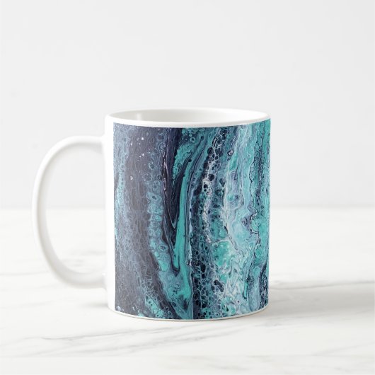 Mug Tourbillon noir vert (Gauche)