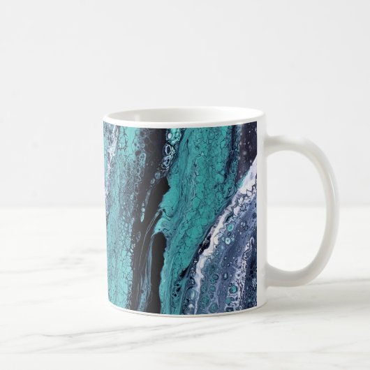 Mug Tourbillon noir vert (Droite)