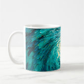 Mug Tourbillon océan turquoise abstrait (Gauche)