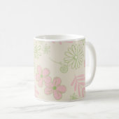 Mug Tourbillon rose vert Y2K printemps et été (Devant droit)