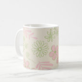 Mug Tourbillon rose vert Y2K printemps et été (Devant gauche)