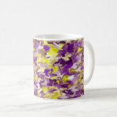 Mug tourbillon violet jaune 325ml (Devant droit)