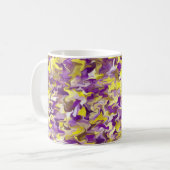 Mug tourbillon violet jaune 325ml (Devant gauche)