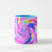 Mug Tourbillonnant rose brillant gras Couleurs joyeuse (Centre)
