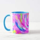 Mug Tourbillonnant rose brillant gras Couleurs joyeuse (Gauche)