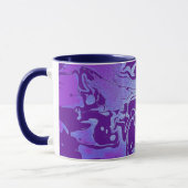 Mug Tourbillons abstraits bleu violet ultra-violet (Gauche)