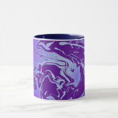 Mug Tourbillons abstraits bleu violet ultra-violet (Centre)