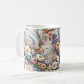 Mug Tourbillons floraux Whimsical en Pastel (Devant gauche)
