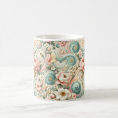 Mug Tourbillons floraux Whimsical en Pastel (Centre)