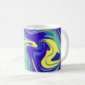 Mug Tourbillons Océaniques Abstraits (Devant droit)