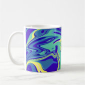 Mug Tourbillons Océaniques Abstraits (Gauche)