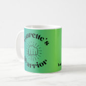 Mug Tourette au café guerrier (Devant gauche)