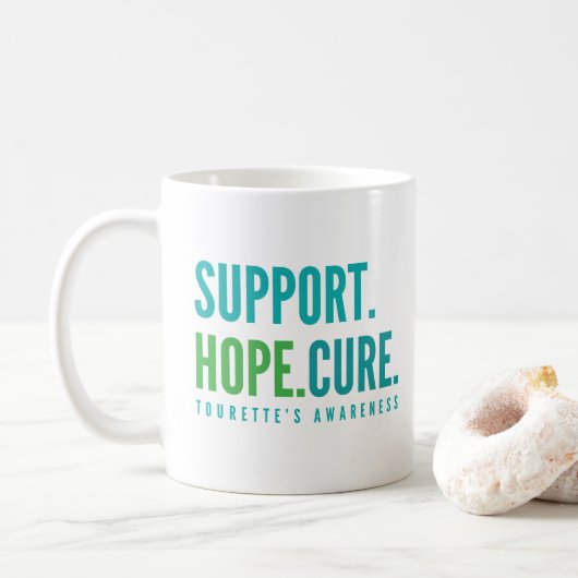 Mug tourette de soutien espoir de guérison conscience  (Avec donut)