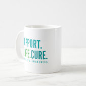 Mug tourette de soutien espoir de guérison conscience  (Devant gauche)