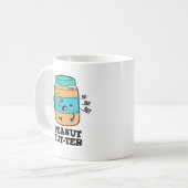 Mug Tourne de nourriture amusante mais plus drôle d'ar (Devant gauche)
