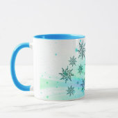 Mug Tourneberge turquoise bleu hiver (Gauche)