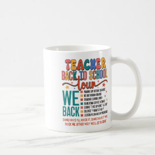 Mug Tournée de rentrée des classes pour les enseignant