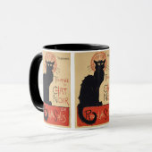 Mug Tournée du Chat Noir Vintage Black Cat Art Nouveau (Devant gauche)