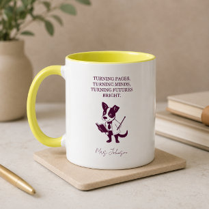 Mug Tourner des pages, changer les esprits, illuminer