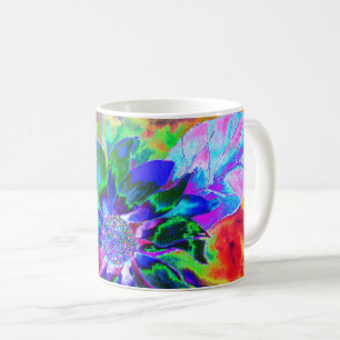 Mug tournesol Abstrait de chakra psychédélique