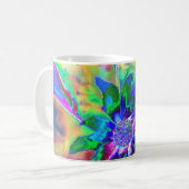 Mug tournesol Abstrait de chakra psychédélique (Devant gauche)