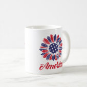 Mug Tournesol américain patriotique (Devant droit)