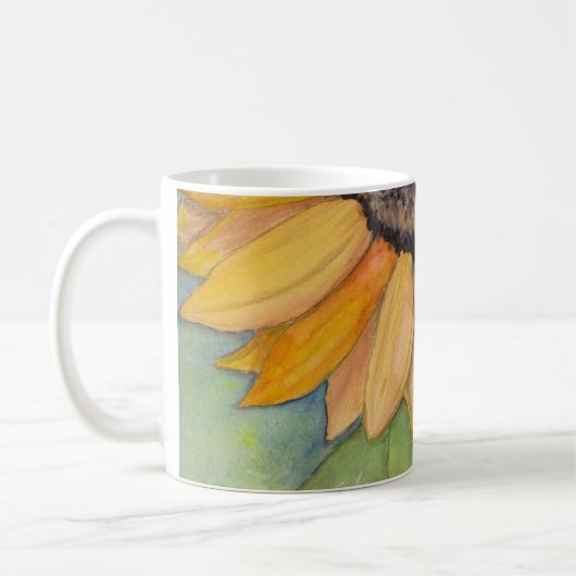 Mug Tournesol aquarelle (Gauche)