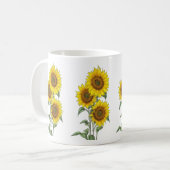 Mug Tournesol aquarelle (Devant gauche)