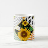 Mug Tournesol Chamomile, Patchwork Aquarelle. (Centre)