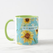 Mug Tournesol Citrus Blossom Meilleur Mère Jamais Coeu (Gauche)