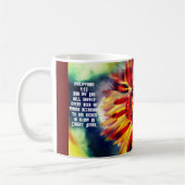 Mug Tournesol confiance dans le bon temps (Gauche)