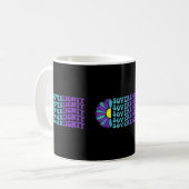 Mug Tournesol de sensibilisation à la prévention du su (Devant gauche)