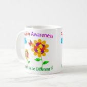 Mug Tournesol de sensibilisation à l'autisme (Devant gauche)