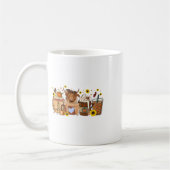 Mug Tournesol de vache écossaise Vibes de chute Café L (Gauche)