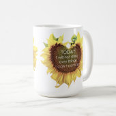 Mug Tournesol du coeur aujourd'hui (Devant droit)