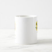 Mug Tournesol en or monogramme Q initial (Centre)